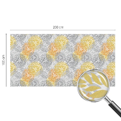 Zelfklevende raamfolie glas in lood Kleurrijke bloemen