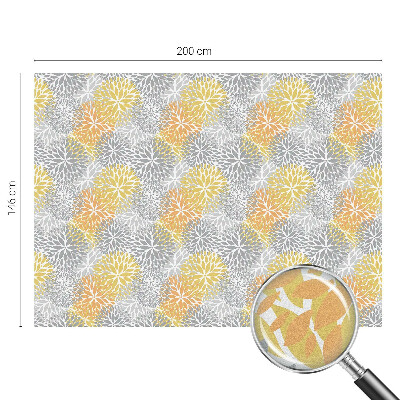 Zelfklevende raamfolie glas in lood Kleurrijke bloemen