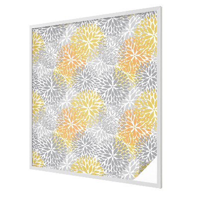 Zelfklevende raamfolie glas in lood Kleurrijke bloemen