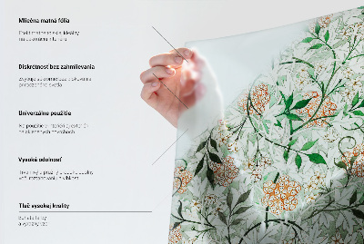 Zelfklevende raamfolie glas in lood Kleurrijke bloemen