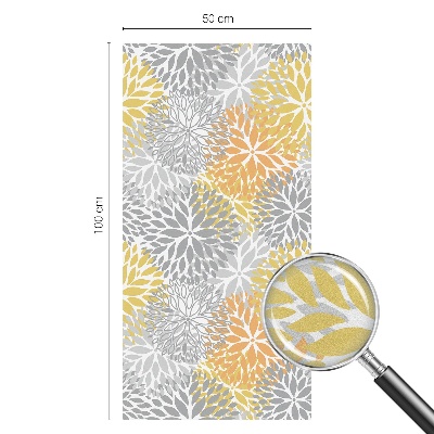 Zelfklevende raamfolie glas in lood Kleurrijke bloemen