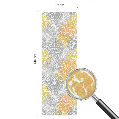Zelfklevende raamfolie glas in lood Kleurrijke bloemen