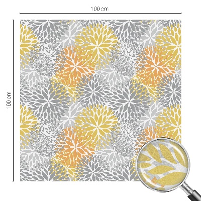Zelfklevende raamfolie glas in lood Kleurrijke bloemen