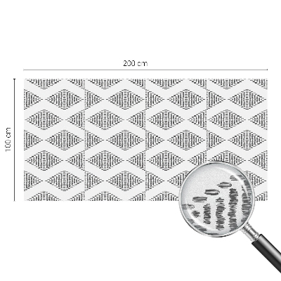 Melkglas folie met glas in lood effect Geometrische diamanten