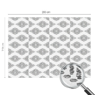 Melkglas folie met glas in lood effect Geometrische diamanten