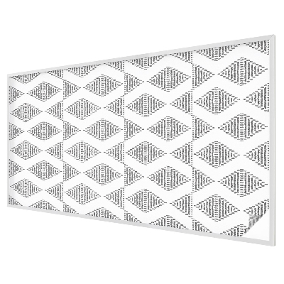 Melkglas folie met glas in lood effect Geometrische diamanten