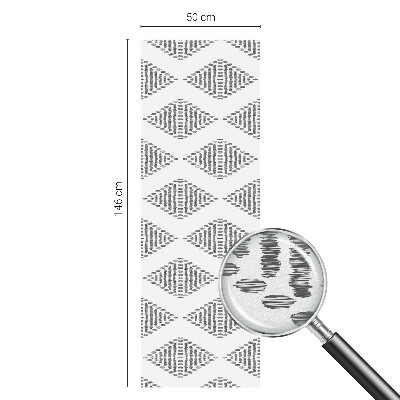 Melkglas folie met glas in lood effect Geometrische diamanten