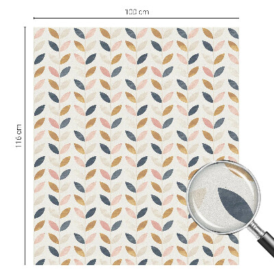 Glas in lood folie voor raam Bladerenpatroon