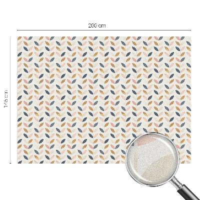 Glas in lood folie voor raam Bladerenpatroon