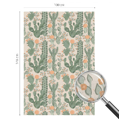 Melkglas folie met glas in lood effect Groene vetplanten