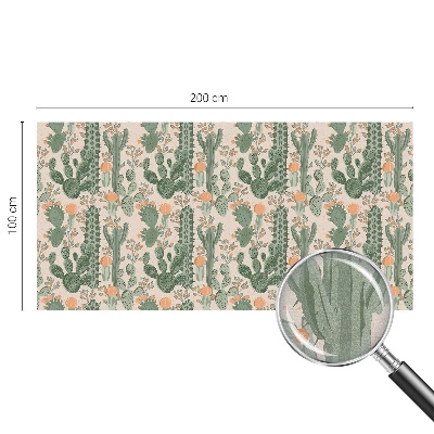 Melkglas folie met glas in lood effect Groene vetplanten