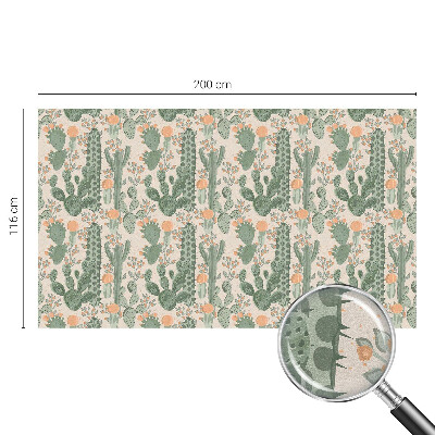 Melkglas folie met glas in lood effect Groene vetplanten