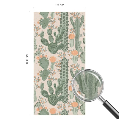 Melkglas folie met glas in lood effect Groene vetplanten