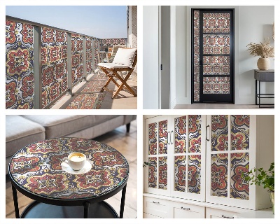 Privacy folie raam Bloemenornament