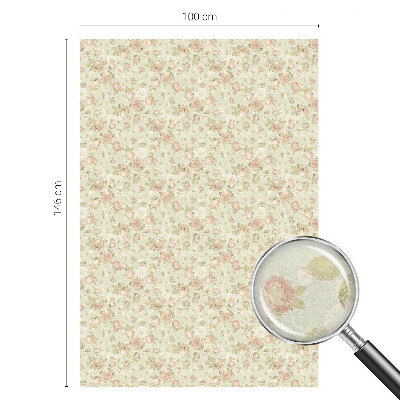 Glas in lood folie voor raam Bloemen elegantie