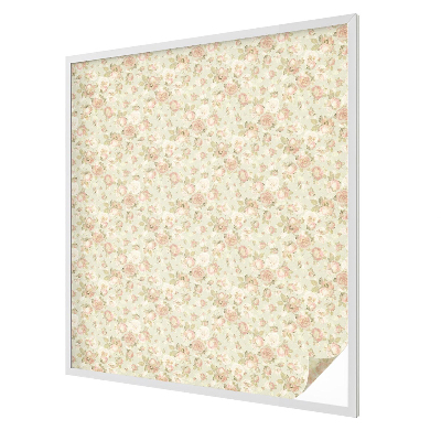 Glas in lood folie voor raam Bloemen elegantie