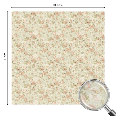 Glas in lood folie voor raam Bloemen elegantie