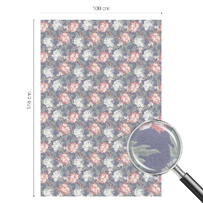 Melkglas folie met glas in lood effect Bloemen elegantie