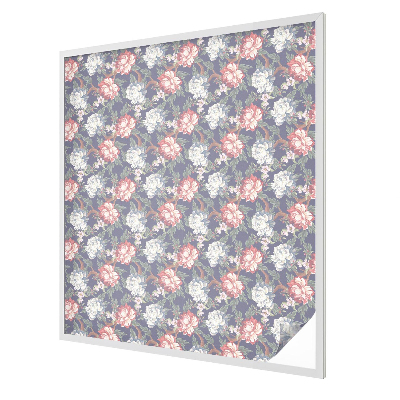 Melkglas folie met glas in lood effect Bloemen elegantie