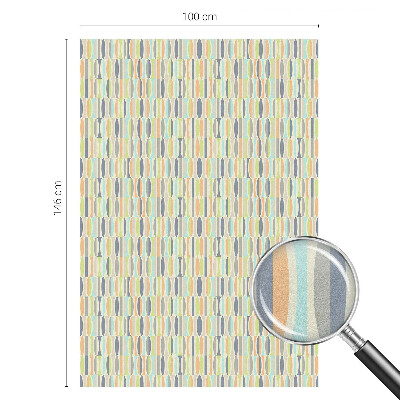 Zelfklevende raamfolie glas in lood Ovale patronen