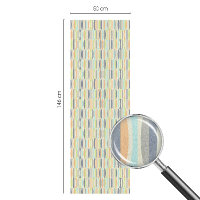 Zelfklevende raamfolie glas in lood Ovale patronen