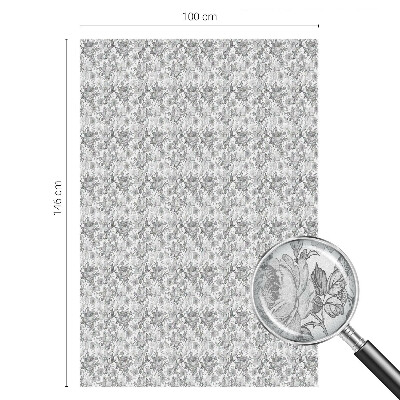 Zelfklevende raamfolie glas in lood Bloemen elegantie