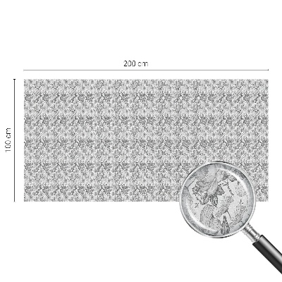 Zelfklevende raamfolie glas in lood Bloemen elegantie