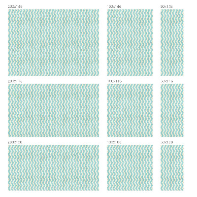 Glas in lood folie voor raam Blauwe zigzag