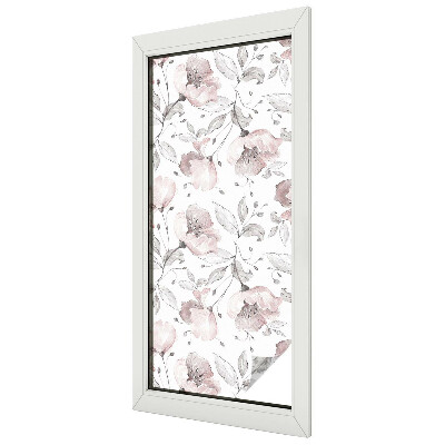 Glas in lood raamfolie Rozenblaadjes