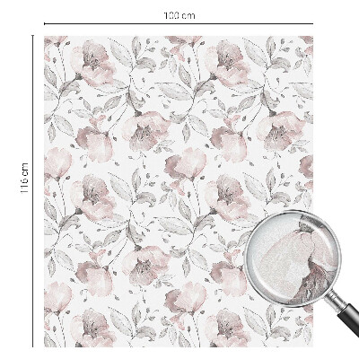 Glas in lood raamfolie Rozenblaadjes