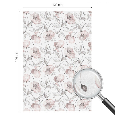 Glas in lood raamfolie Rozenblaadjes