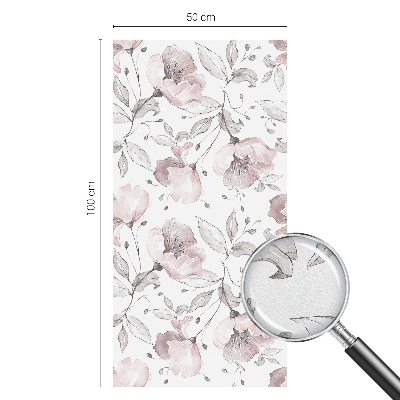 Glas in lood raamfolie Rozenblaadjes