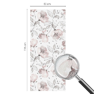 Glas in lood raamfolie Rozenblaadjes