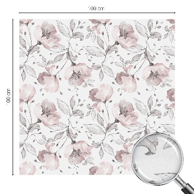 Glas in lood raamfolie Rozenblaadjes