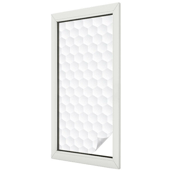 Zelfklevende raamfolie glas in lood Witte mozaïek