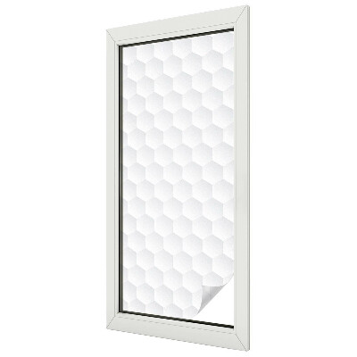 Zelfklevende raamfolie glas in lood Witte mozaïek