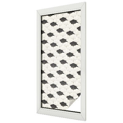 Glas in lood folie voor raam Contrasterende fans