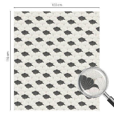 Glas in lood folie voor raam Contrasterende fans