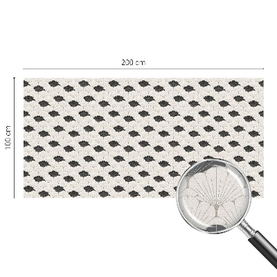 Glas in lood folie voor raam Contrasterende fans