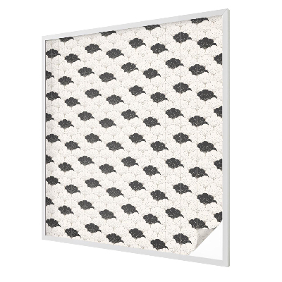 Glas in lood folie voor raam Contrasterende fans