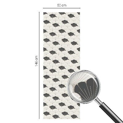 Glas in lood folie voor raam Contrasterende fans