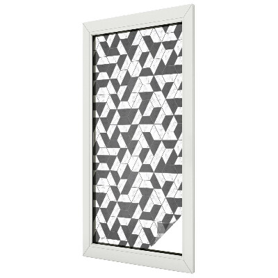 Zelfklevende raamfolie glas in lood Geometrische illusies