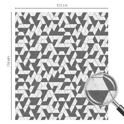 Zelfklevende raamfolie glas in lood Geometrische illusies