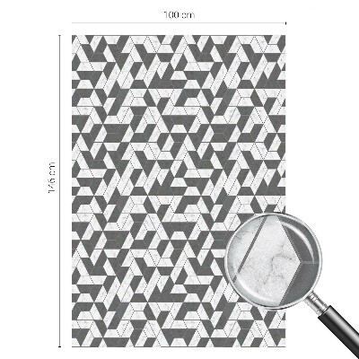 Zelfklevende raamfolie glas in lood Geometrische illusies