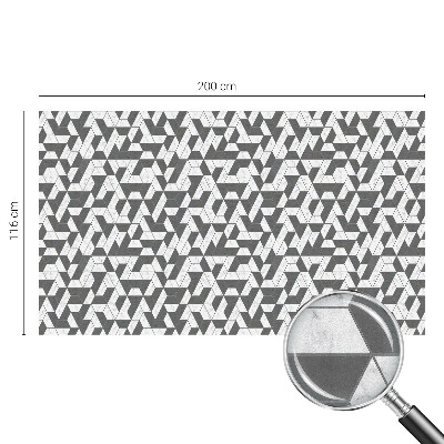 Zelfklevende raamfolie glas in lood Geometrische illusies