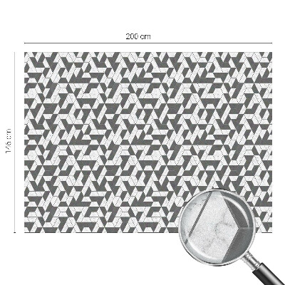 Zelfklevende raamfolie glas in lood Geometrische illusies