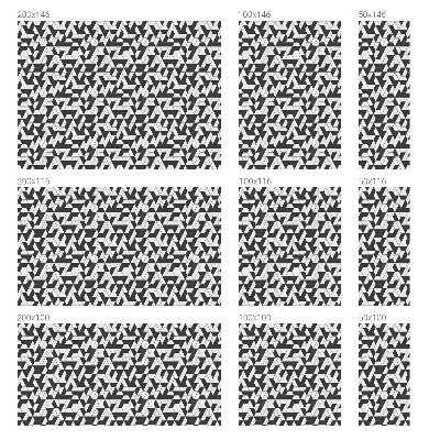 Zelfklevende raamfolie glas in lood Geometrische illusies