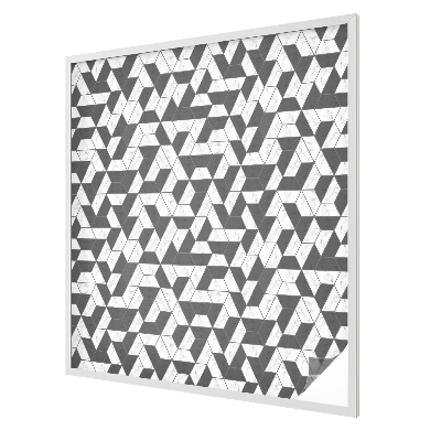 Zelfklevende raamfolie glas in lood Geometrische illusies