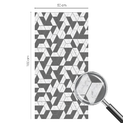 Zelfklevende raamfolie glas in lood Geometrische illusies