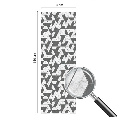 Zelfklevende raamfolie glas in lood Geometrische illusies